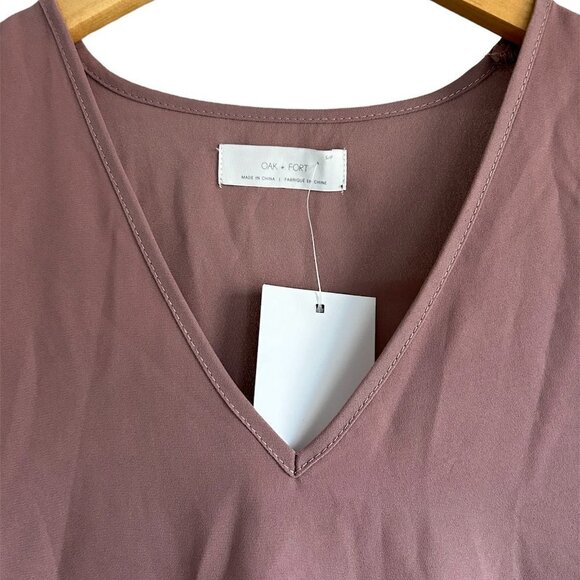 OAK+FORT  Sleeveless Rose Mauve Contemporary Blouse Basic Staple US S - Picture 5 of 8